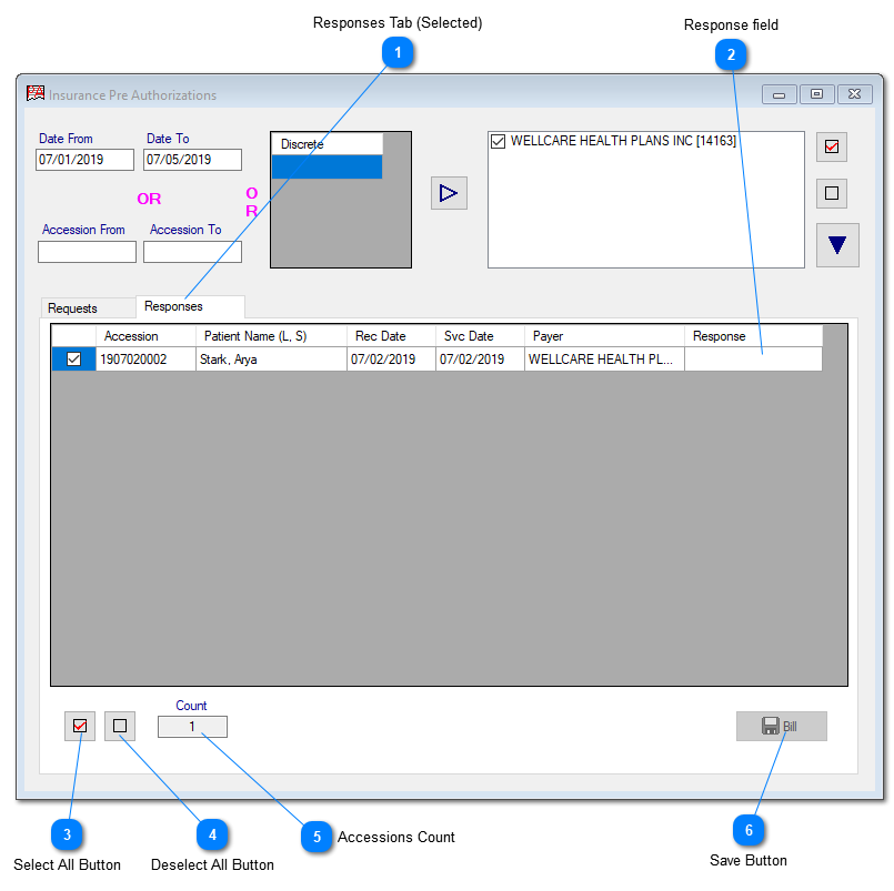 Payer Response to PreAuthorization